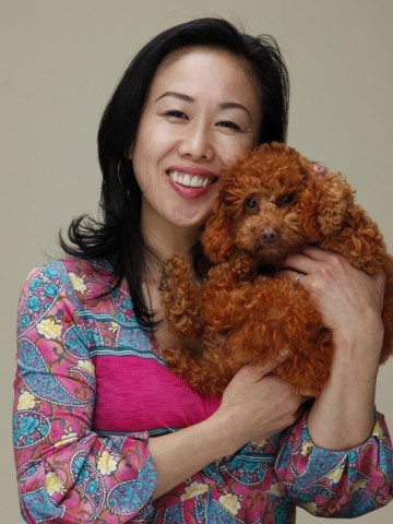 川崎社長と愛犬ラブちゃん